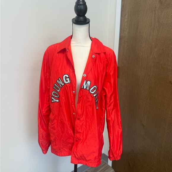 Red Button-Up Young Money Jacket - Picture 3 of 4